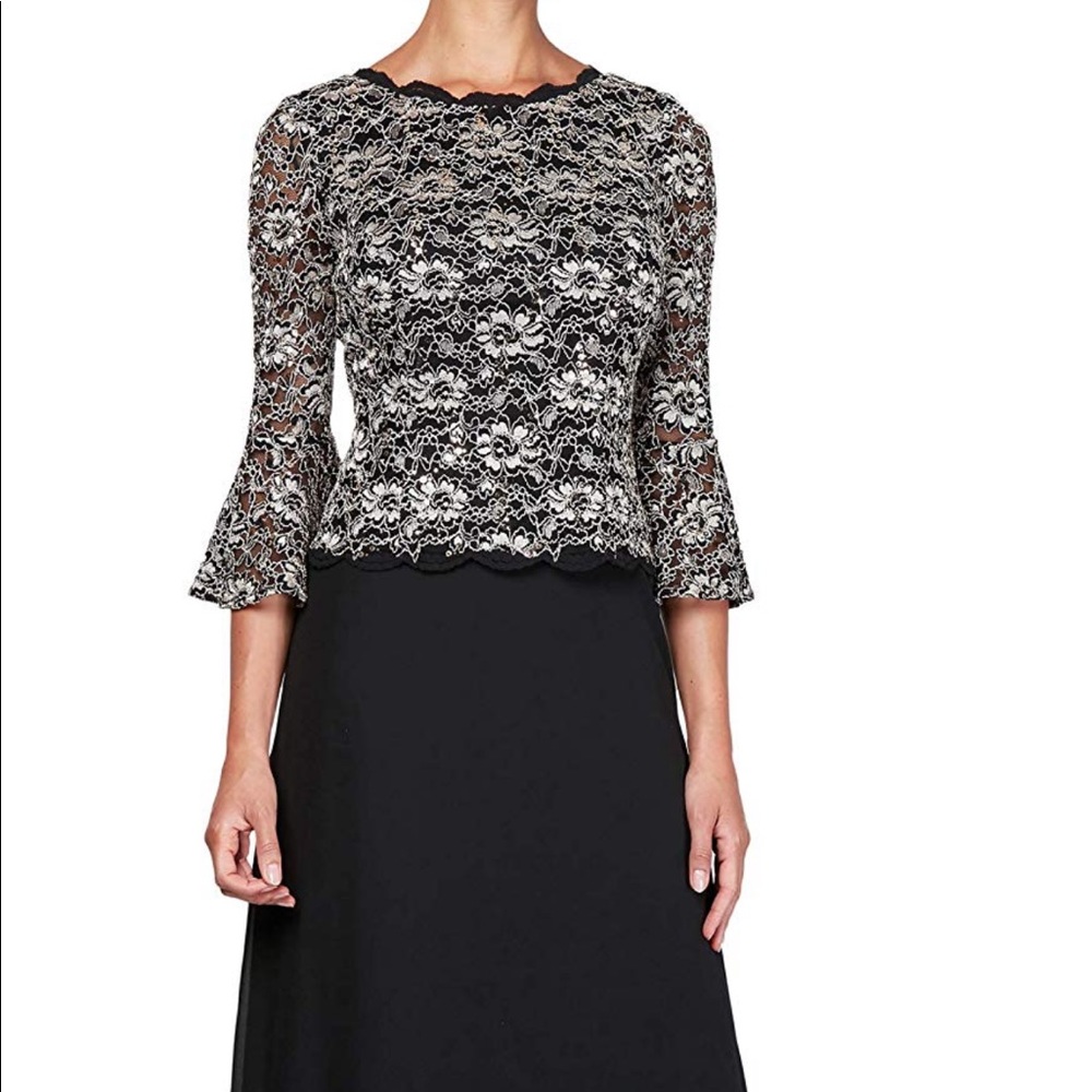 Lace mock dress mother in law wedding dress